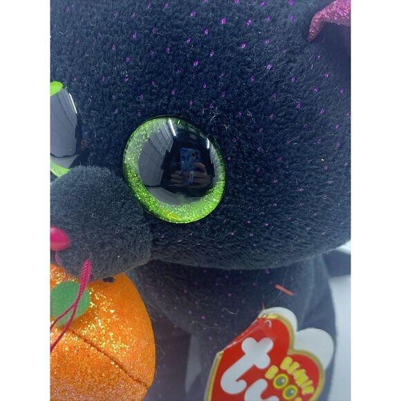2018 Ty POTION Halloween Black Cat Beanie Boo 6” NEW - Picture 3 of 10